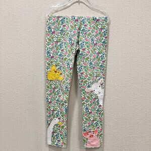 Mini Boden Farm Animals Floral Leggings (8-9Y)